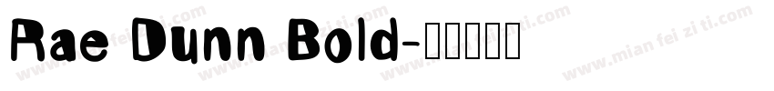 Rae Dunn Bold字体转换